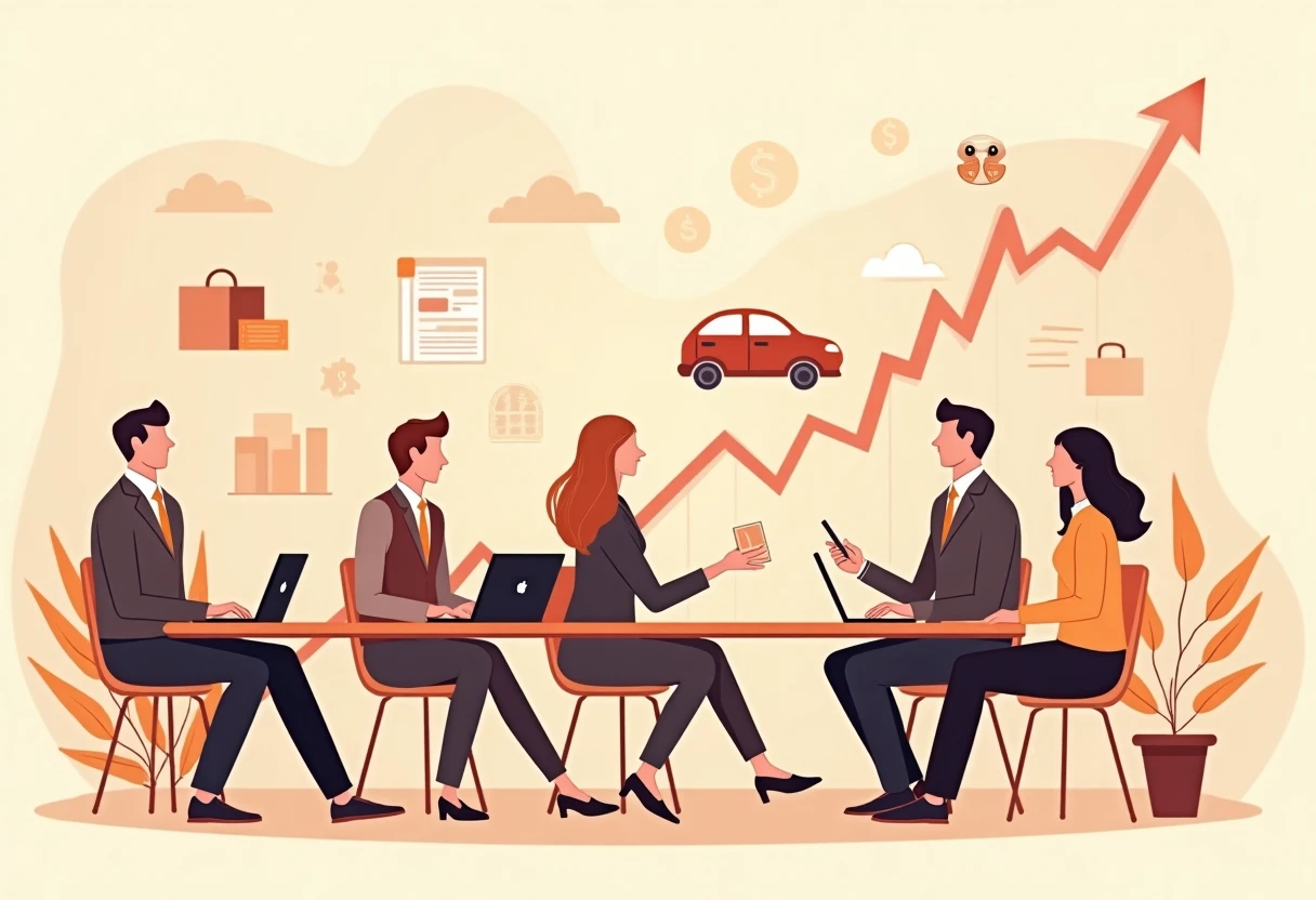 Discussing car financing options