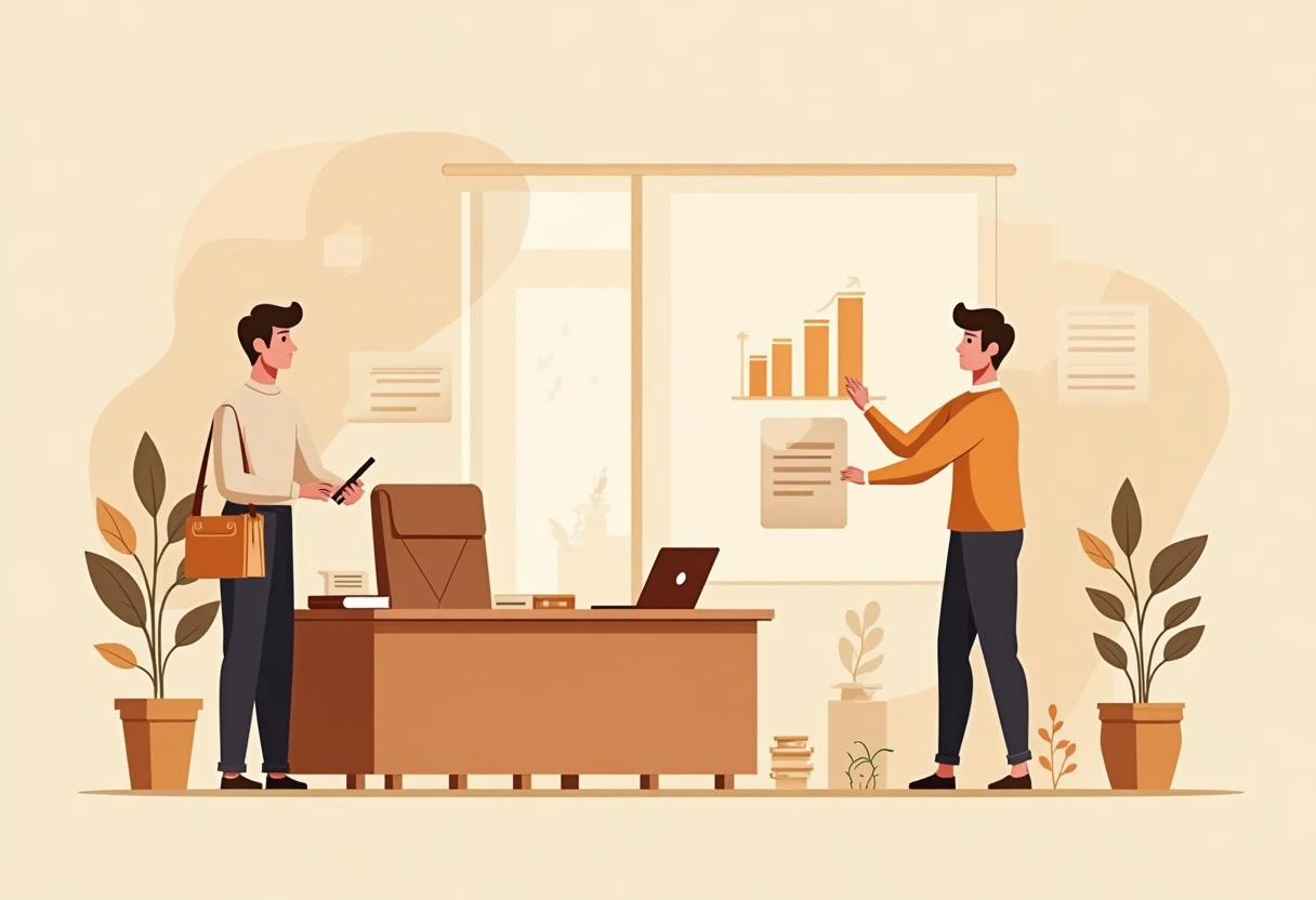 Luxuriöses Büro für Finanzberatung